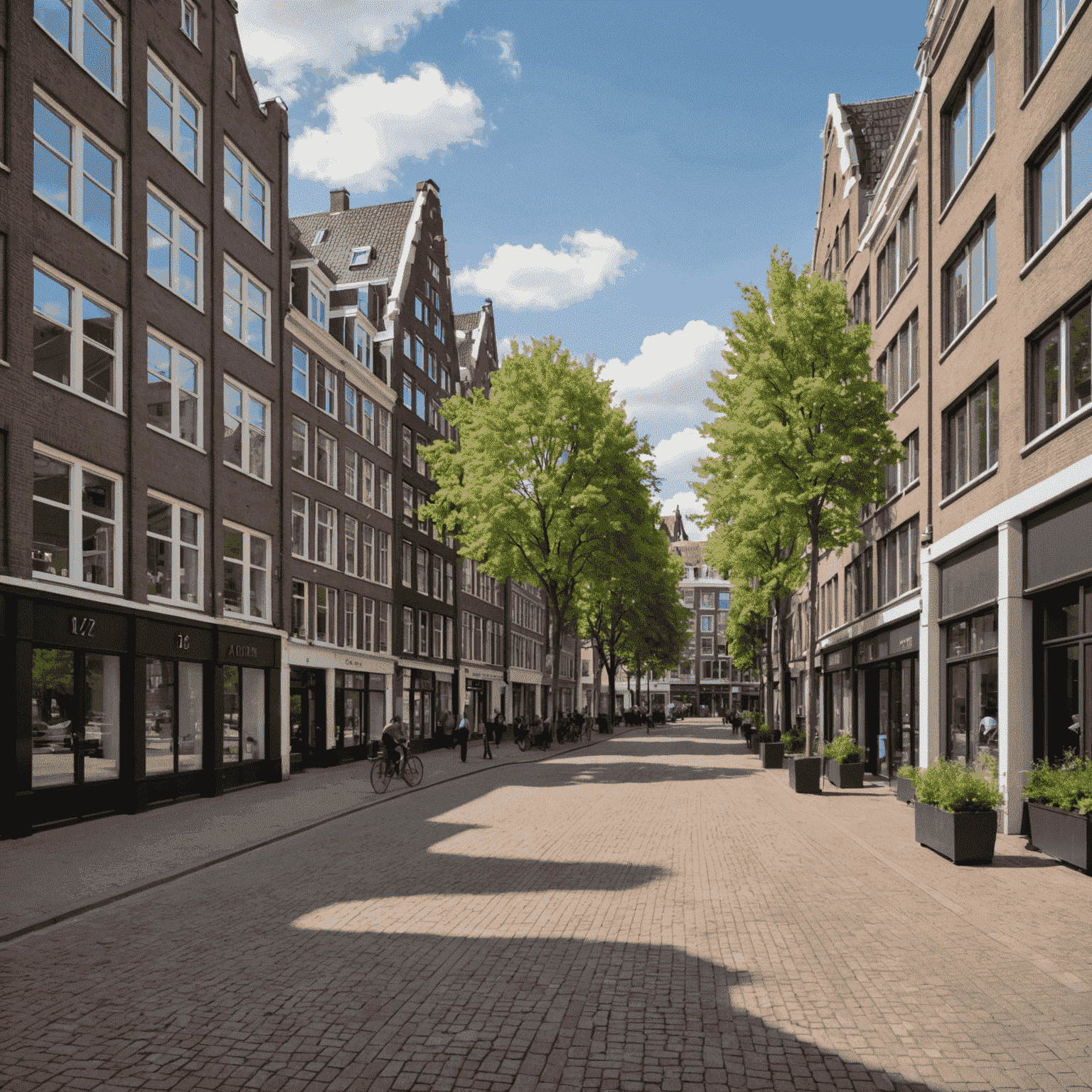 Straatbeeld van de vernieuwde Feijenoord wijk in Rotterdam, met gerenoveerde historische panden naast moderne architectuur